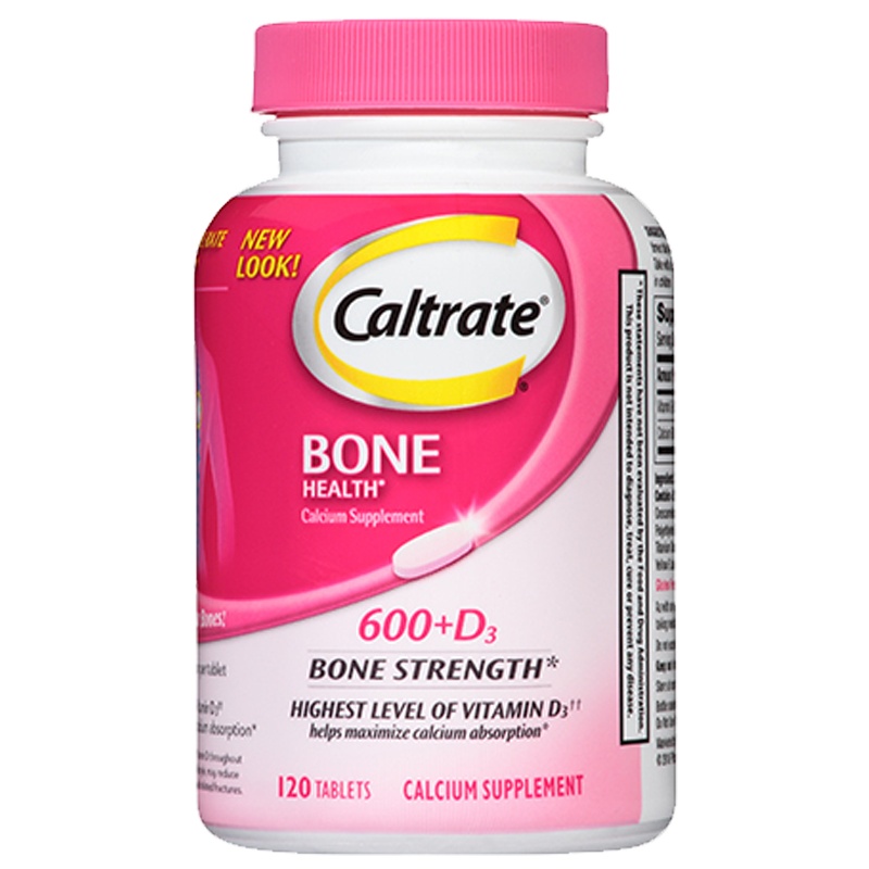 钙尔奇(Caltrate)钙维生素D片剂瓶装 120粒/瓶 矿物质钙尔奇粉钙 120粒
