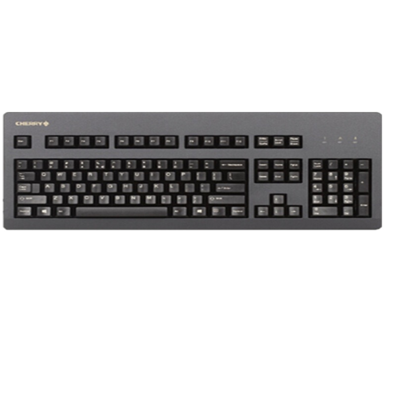 樱桃(Cherry)G80-3000LXCEU-2 游戏办公机械键盘 黑色 茶轴