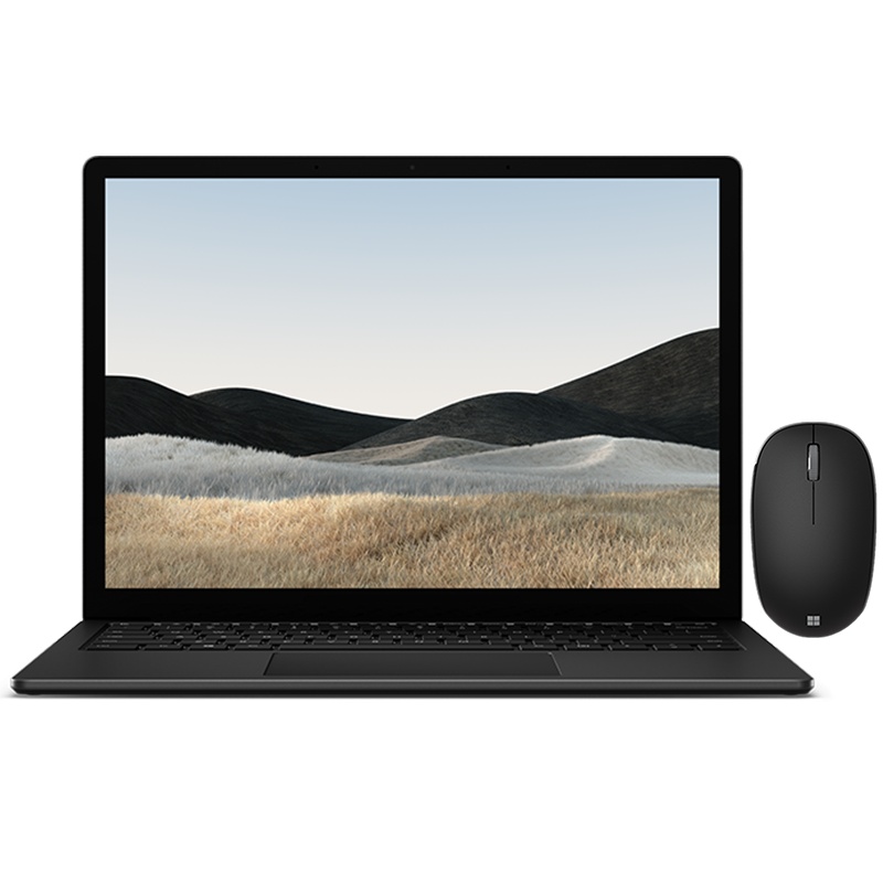 [配原装鼠标]微软(Microsoft)Surface Laptop4商用版 11代i7 16G 256G 13.5英寸触屏 典雅黑 轻薄本 2K高色域 Win10Pro+3年保
