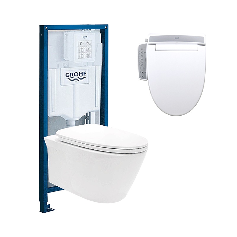 德国-高仪(GROHE)德国进口隐藏式水箱 壁挂式马桶套装