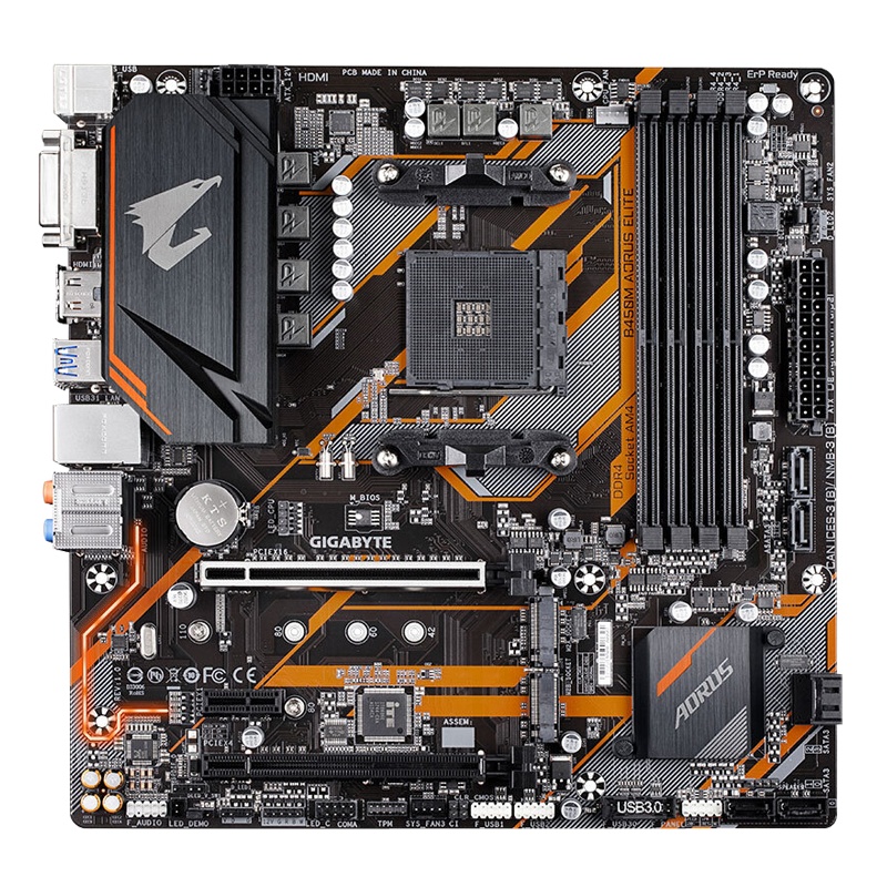 技嘉(GIGABYTE)B450M AORUS ELITE主板+AMD锐龙3 3100 +KVR DDR4 2666