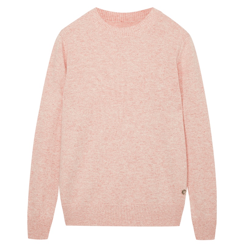 鄂尔多斯1980 通勤百搭圆领女士羊绒衫