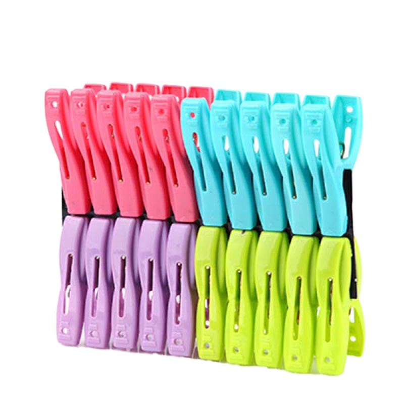 85g约20个 塑料晾晒夹子衣架防风夹晾被子大夹子袜子夹被夹晾衣夹 加厚款1个装夹子[仅仅1个]