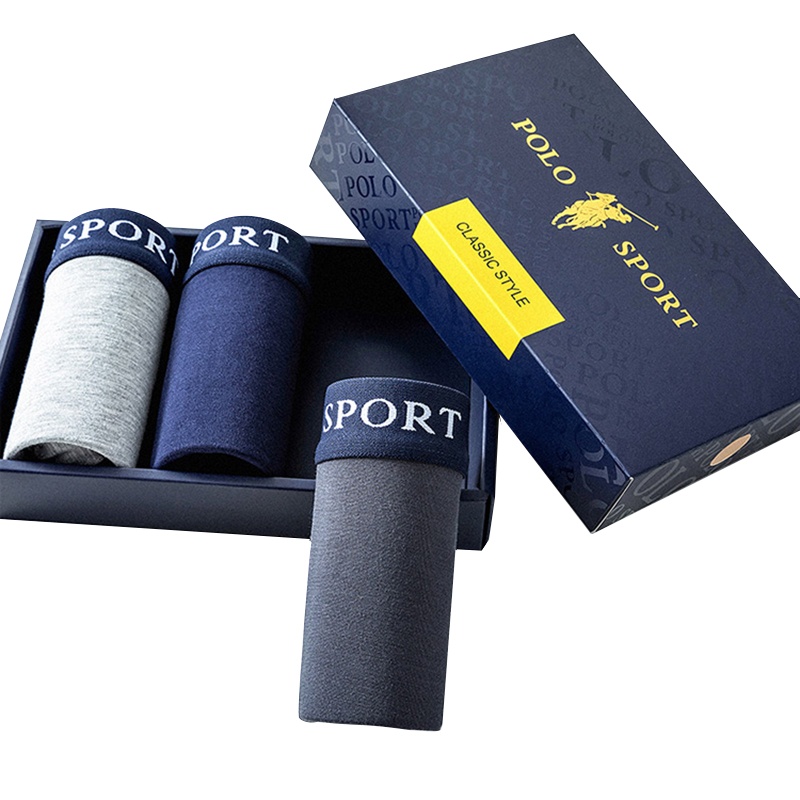 POLO SPORT 运动时尚弹力男内裤(3条装)
