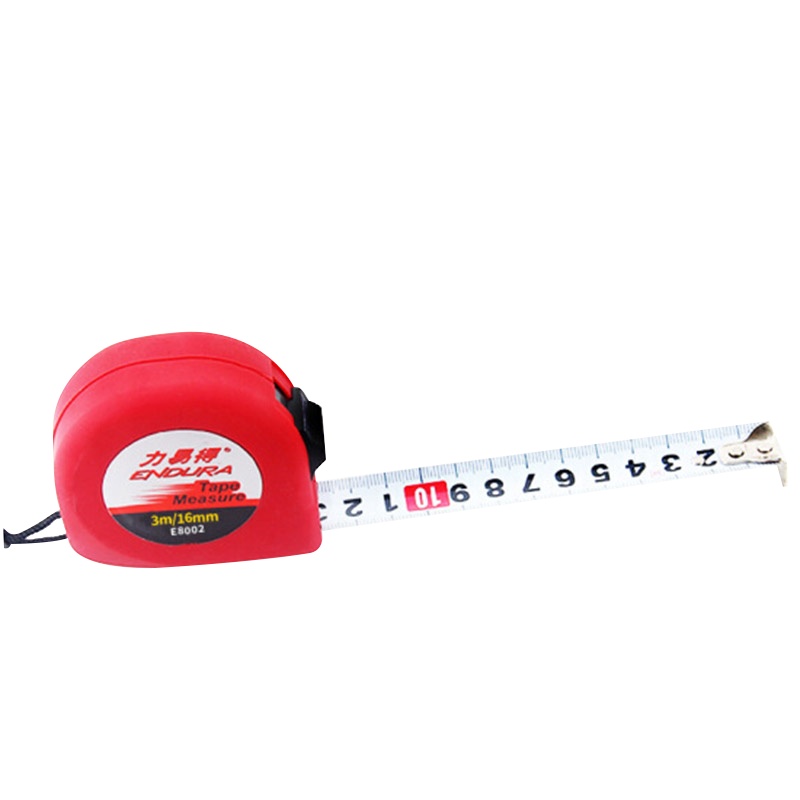 力易得(ENDURA)3m ABS塑壳钢卷尺 米尺盒尺 货号E8022(3把起订 拍少不发货 不零售)