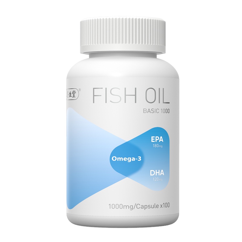 养生堂 无腥深海鱼油软胶囊1000mg[基础型] 100粒/瓶