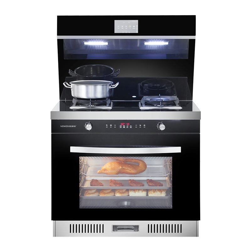 火王新纪元 高端集成灶 消毒柜一体厨房 环保灶 一体灶台 侧吸式抽油烟机燃气灶消毒柜 套装 JJZT-DLM-F1