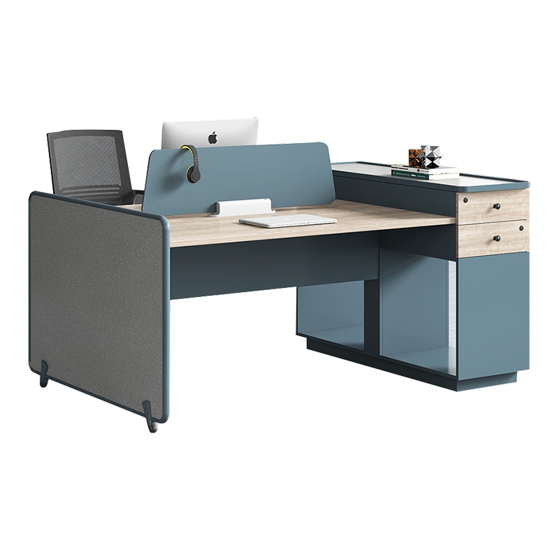 三圣 办公家具职员桌双人面办公桌组合简约工位桌电脑桌写字台办公室家具