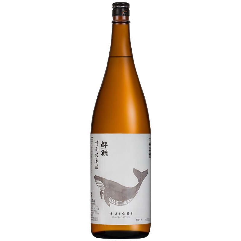 日本原装进口 洋酒清酒 醉鲸特别纯米酒1.8L 单瓶装