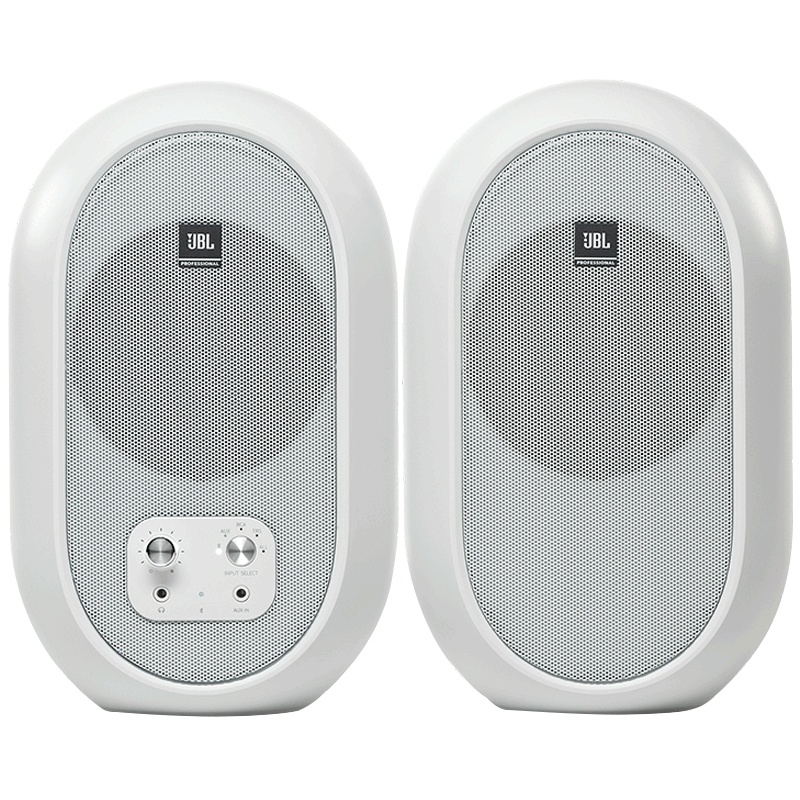 JBL One Series 104BT 工作室音响 游戏音箱 蓝牙音箱 多媒体书架桌面电脑音响 白色