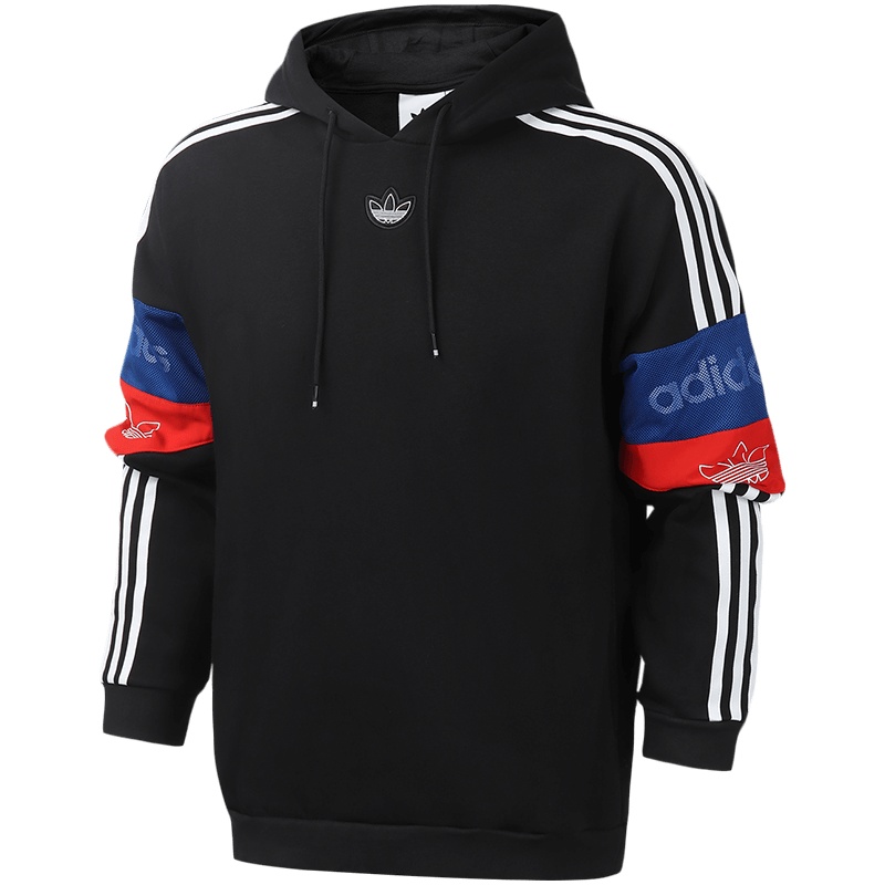 adidas阿迪达斯三叶草男装运动服休闲连帽细绒卫衣ED7173