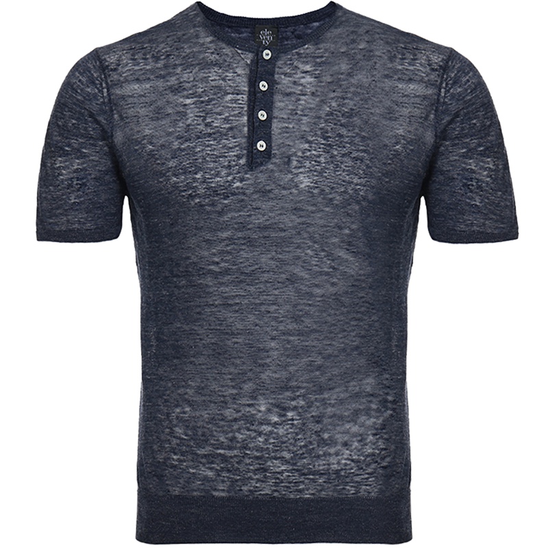 ELEVENTY 男士亚麻短袖针织衫 979MA0026 MAG19010