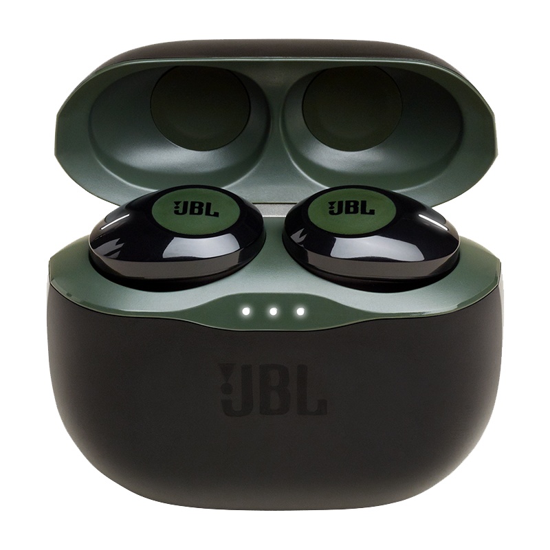 JBL TUNE120TWS 真无线蓝牙耳机 跑步运动吃鸡 双耳通用型音乐耳塞入耳式运动耳机 双耳通话 墨玉绿