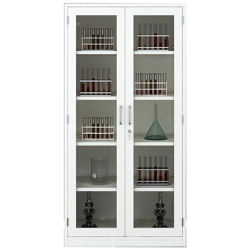 三圣 办公家具药品柜铁皮柜试剂柜实验室化学品安全柜防腐蚀柜仪器柜样品柜对开玻璃门