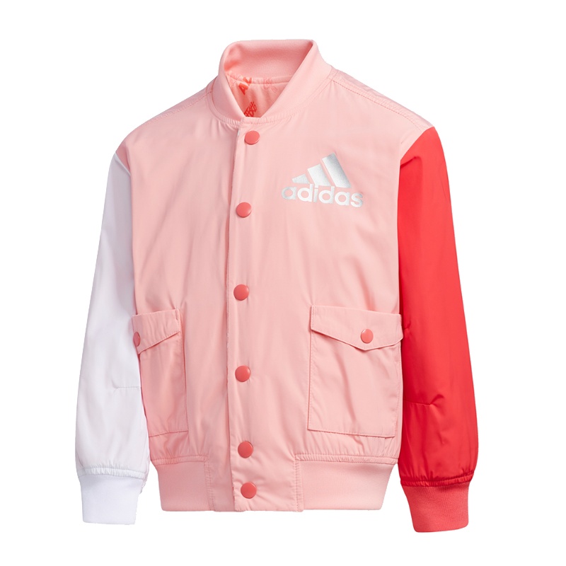 阿迪达斯（adidas）童装2020春季女小童两面穿外套梭织运动夹克FU3577