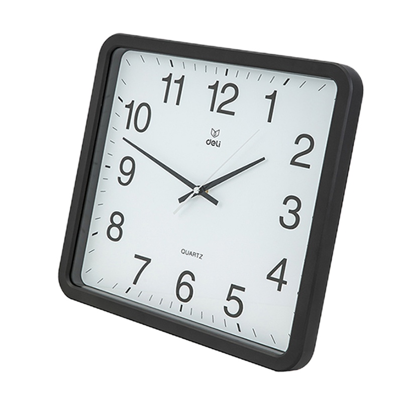 得力(deli) 8824 15英寸 现代简约挂钟(计价单位:台)黑色