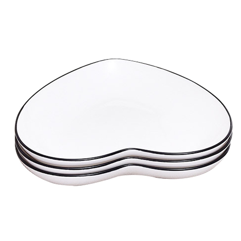 LICHEN 北欧餐具ins 网红盘子异形点心盘家用菜盘子2只装