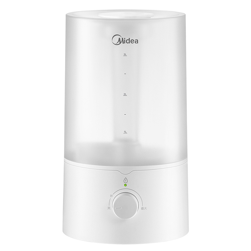 美的(Midea)空气加湿器 SC-3E40 3.5L水箱 超声波式家用低噪有雾旋钮式 卧室孕妇办公室婴儿空调房加湿