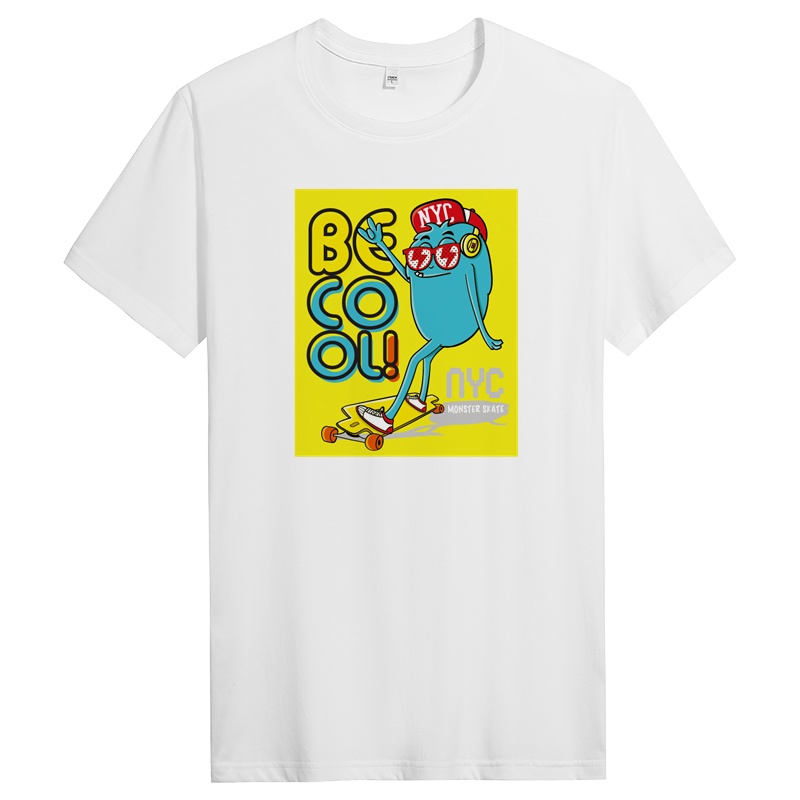 纯棉短袖T恤男士潮流圆领夏季半袖体恤衣服男 DT10915