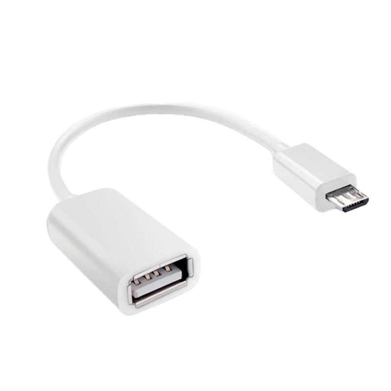 手机u盘转接头otg转接线安卓typec转usb华为oppo手机下载转换器 塑料白 Type[扁圆接口]1条装