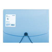 得力风琴包A4学生用多层文件夹袋手提卷子分类收纳盒女试卷夹多功能大容量透明高中生插页资料册分页5238LAN