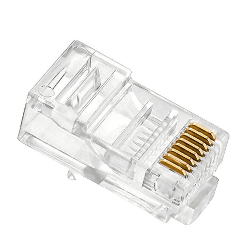 鑫宇讯 RJ45 六类千兆非屏蔽水晶头 100个/包 半透明色