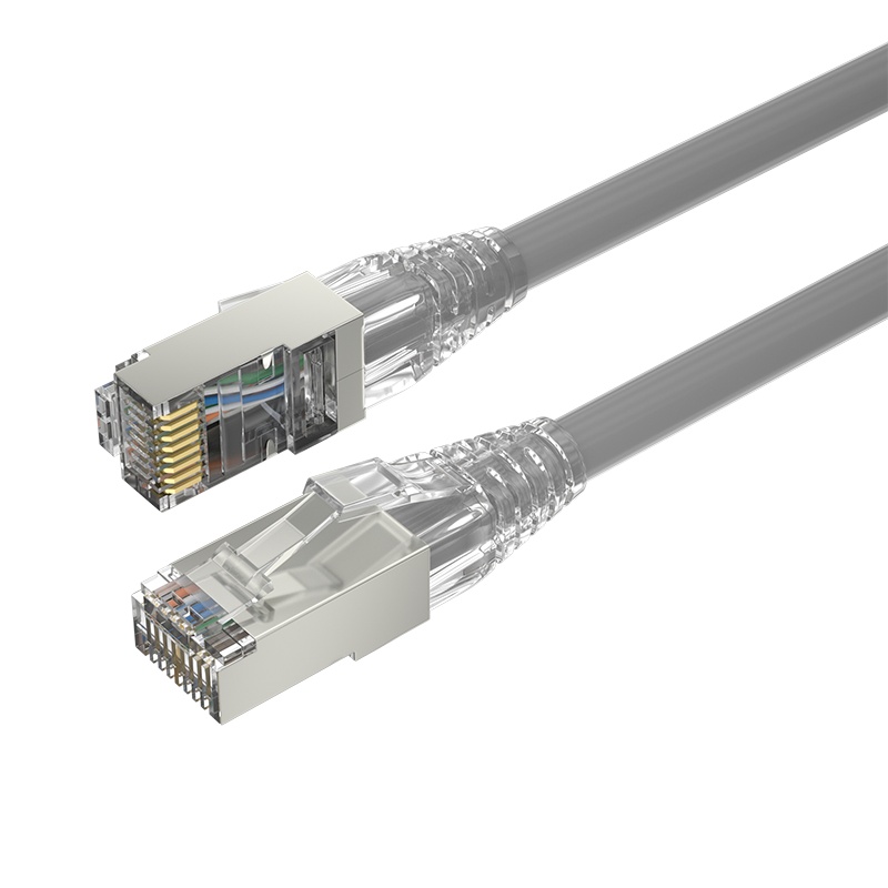 千天(QANTOP)CAT6网线工程家用宽带监控电脑跳线无氧铜芯双绞六类千兆高速成品网线数据机箱布线系统非屏蔽可定制灰色