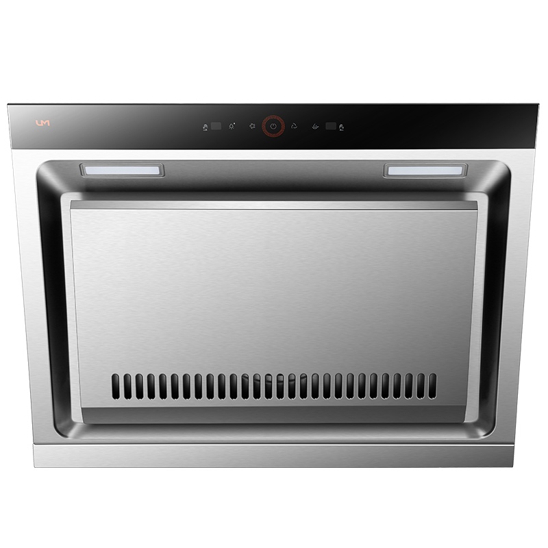 优盟CXW-220-UC112A 20m³抽油烟机侧吸式家用厨房吸排抽油烟机大吸力烟机自动清洗不锈钢机身