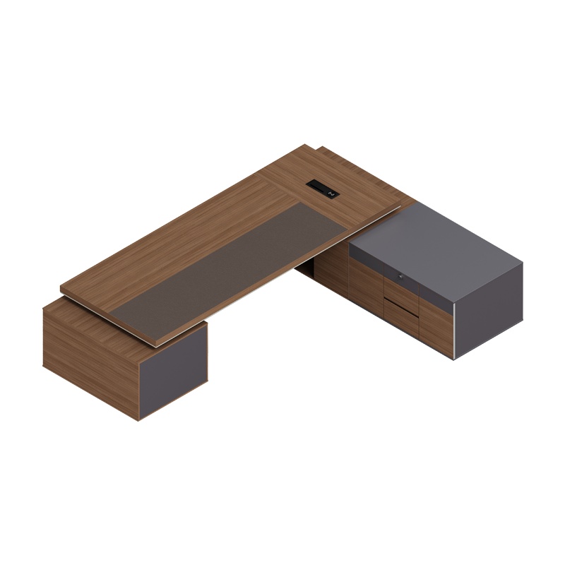 科朔 办公桌老板桌经理桌现代班台经理桌板式班台3米KS-08D3001