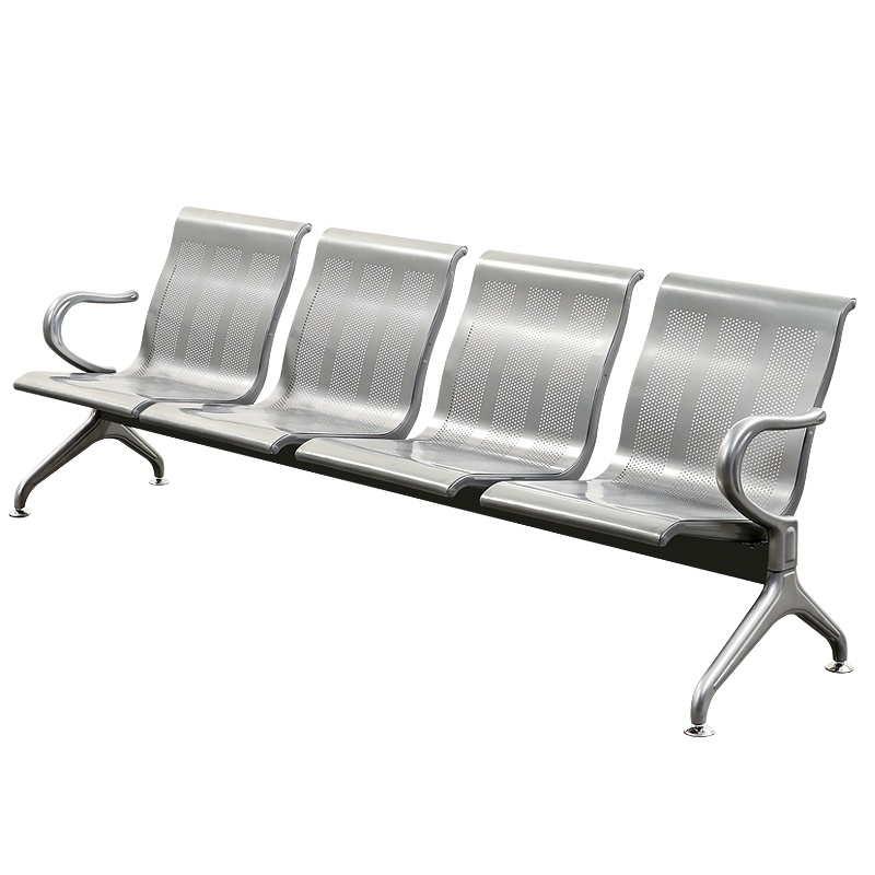 [红心家居]连排椅机场椅公共座椅长椅银行医院等候椅四人位