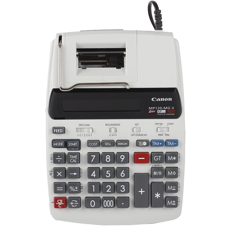 佳能(CANON)MP120-MG计算器 打印式计算器 打印加数器 商务办公计算机 办公用品 灰色 计算器