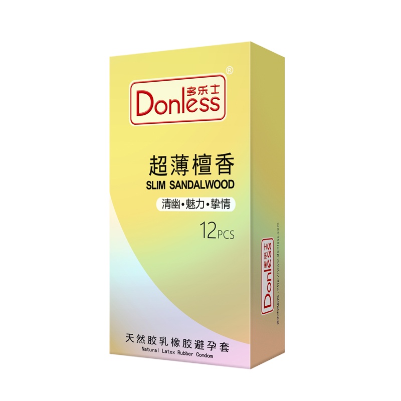 多乐士避孕套超薄檀香系列1盒 安全套共12只情趣 成人用品