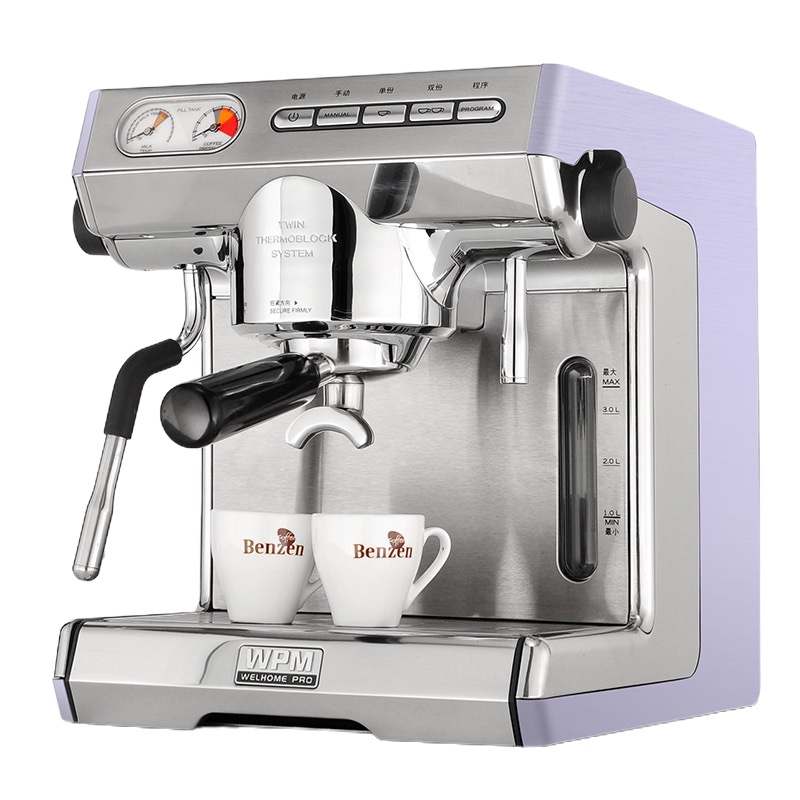 WELHOME 咖啡机 半自动意式手动家用商用KD270S咖啡机 KD270S+锡克玛磨豆机