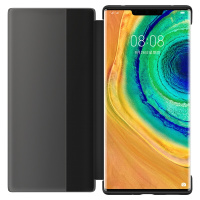 华为(HUAWEI)Mate 30pro原装手机壳 休眠保护套手机套保护壳 Mate 30pro智能视窗保护套(黑色)