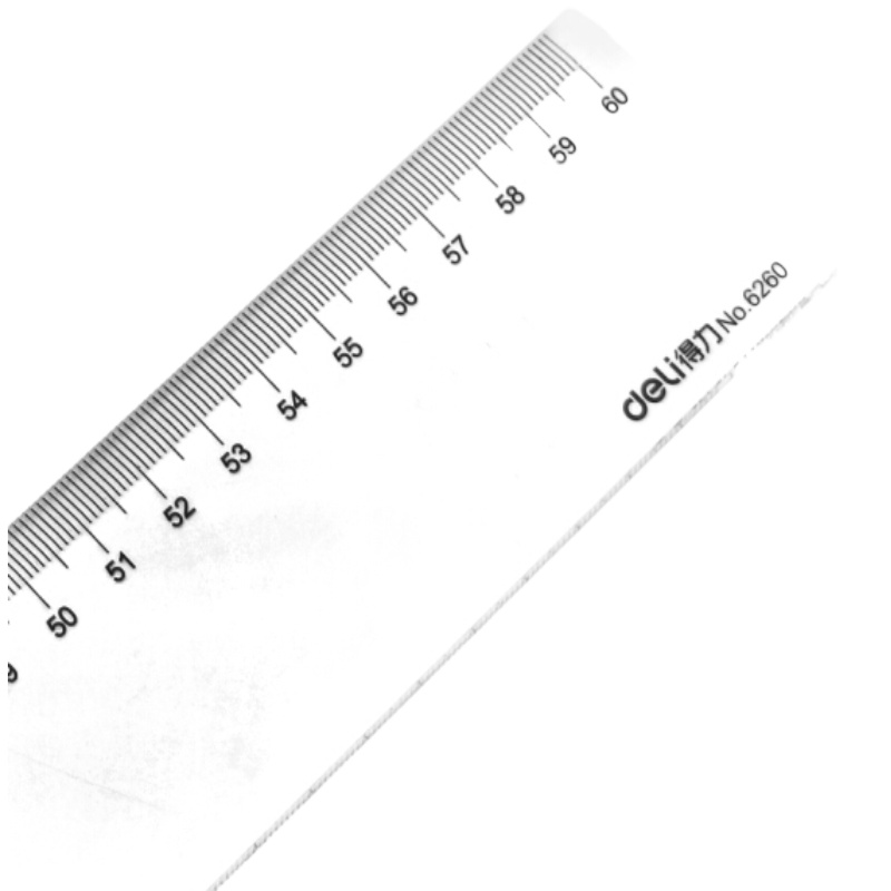 得力 尺子 文具绘图制图刻度尺 塑料直尺 100cm 8200