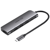 绿联 Type-C扩展坞 通用苹果MacBookPro电脑华为P30手机4口HUB分线器-70495