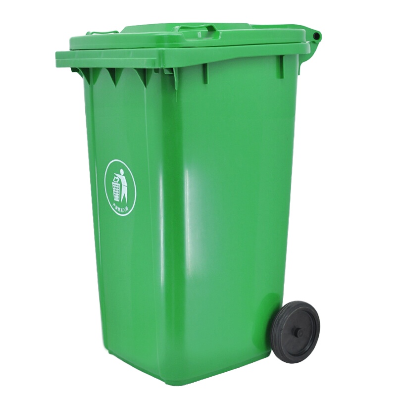 禧天龙带盖带滑轮垃圾桶100L 单位:个