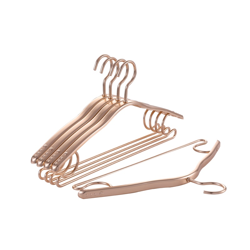 名家(MingJia)时尚简约耐用方便晾衣撑衣架3518衣撑（5个装）土豪金