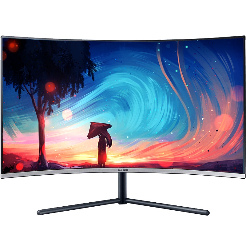 三星(SAMSUNG)31.5英寸 1500R 4K/UHD高分 窄边框隐线式设计 PS4曲面液晶电脑显示器(U32R590CWC )