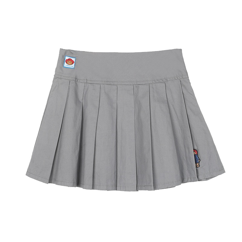 Paddington Bear帕丁顿熊童装女童裙子春款纯色百褶半身裙