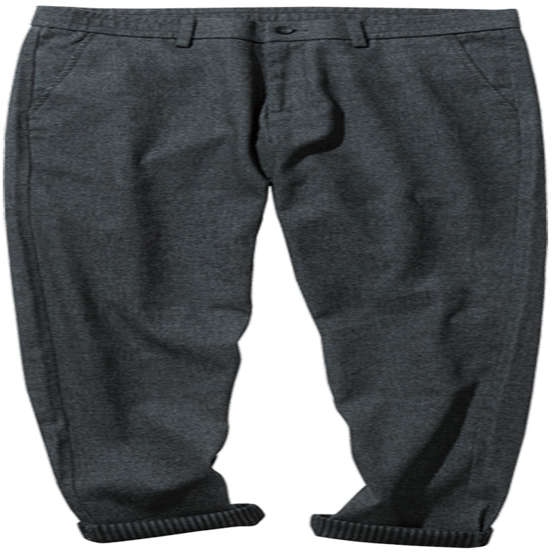 千纸鹤男士裤子2019秋季新款青年时尚直筒保暖休闲长裤男70257