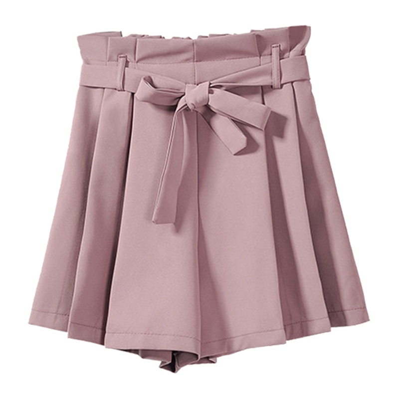 如熙 夏花苞短裤女松紧腰显瘦高腰宽松a字阔腿裤女