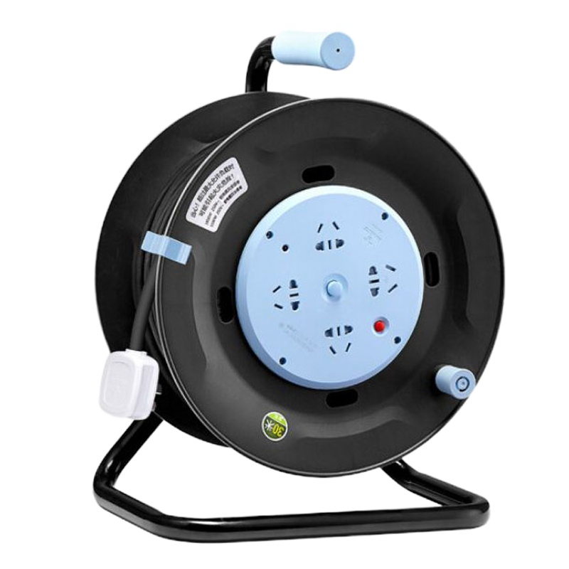 BULL公牛 过热保护电缆卷盘 大功率 16A 250V 单相 4位5孔 30米导线 GN-804D