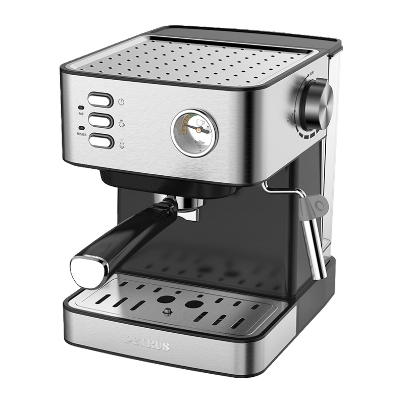 柏翠 PE3380B 咖啡机家用小型全半自动意式商用蒸汽打奶泡