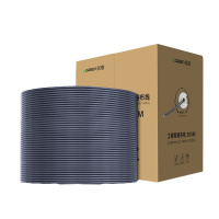 绿联网线整箱300米电脑超五类6纯铜双屏蔽加长家用工程8芯千兆