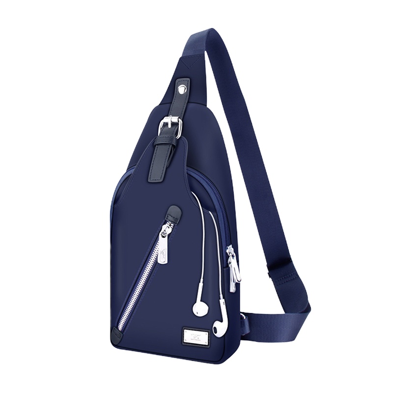 七匹狼(SEPTWOLVES)胸包休闲背包斜挎包多功能腰包男运动男包时尚潮流男士单肩包