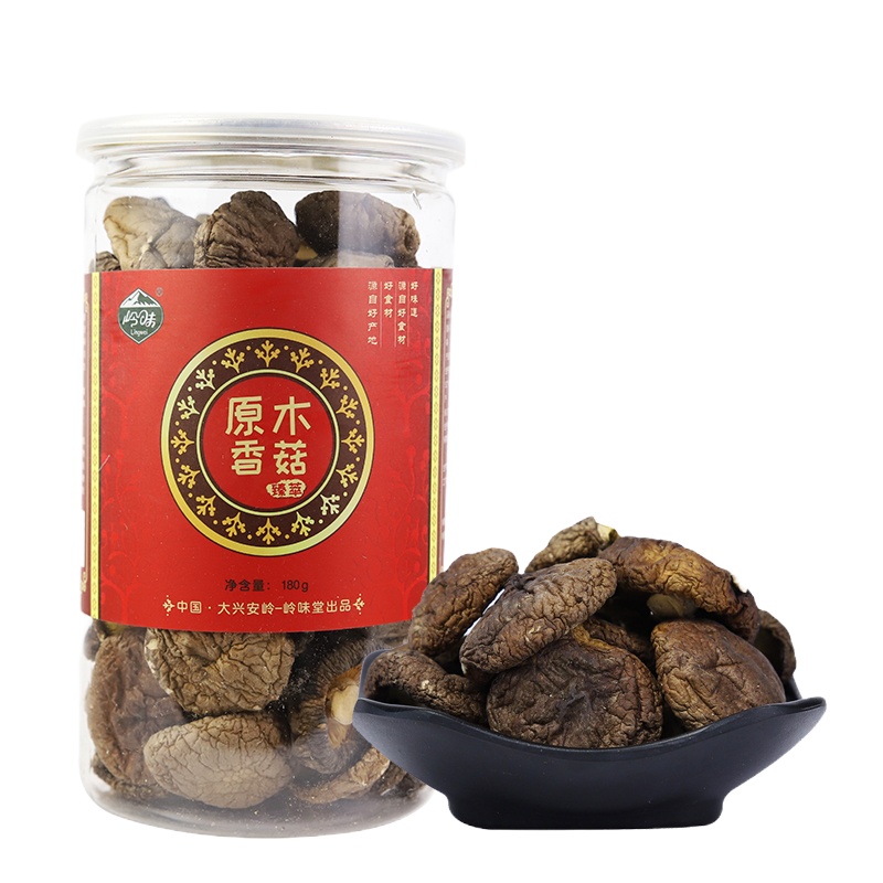 岭味 山珍干货原木香菇180g