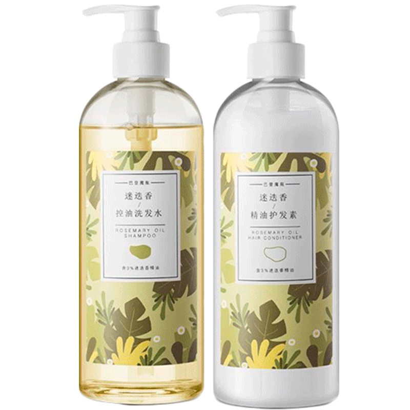 巴登魔瓶480ml迷迭香洗发水+480ml迷迭香护发素