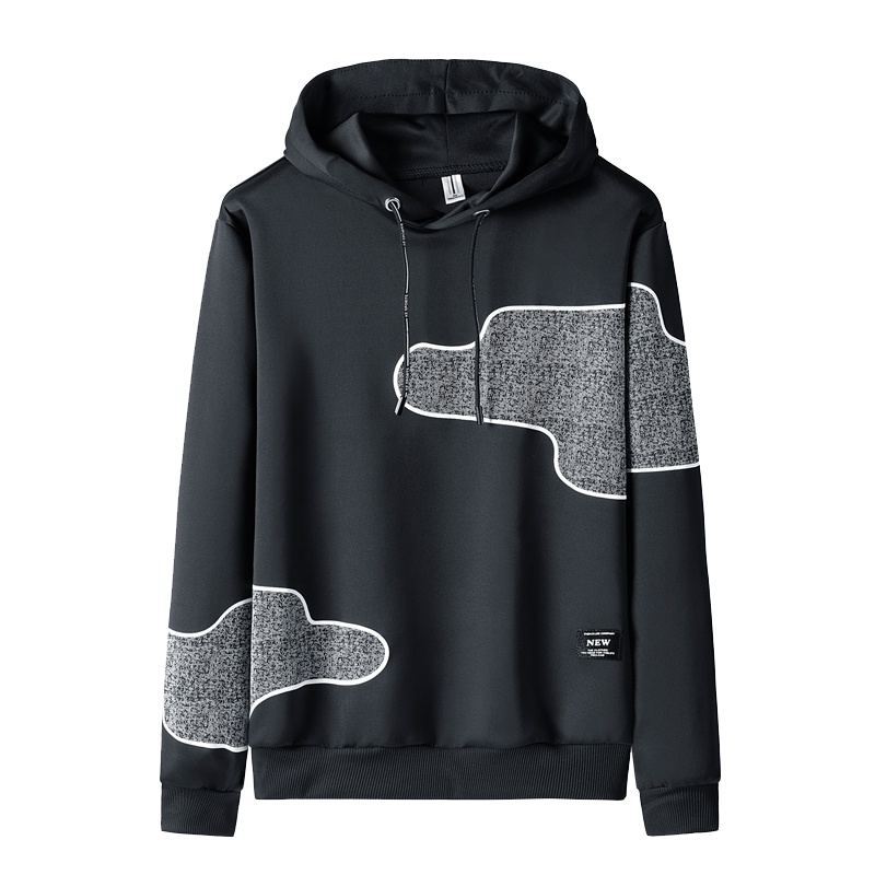 庄吉2019年卫衣男套头打底衫连帽潮牌青少年学生帽衫秋季薄款男外套