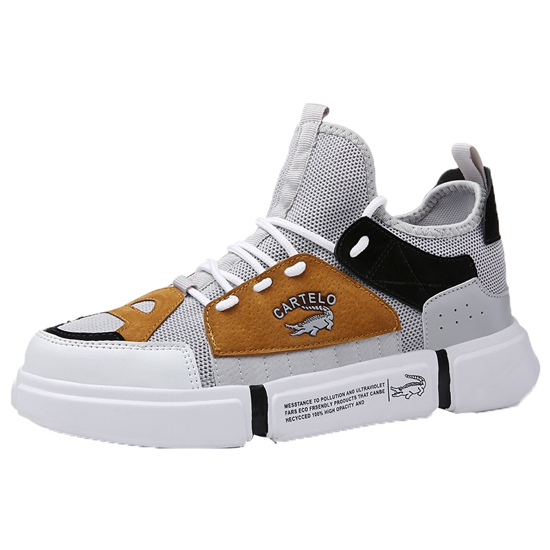 卡帝乐鳄鱼 CARTELO春秋男款悟道鞋厚底原宿风运动休闲鞋